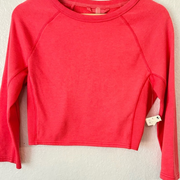 Free People FP Movement Circle Back Crop Top pink size M - Picture 7 of 12